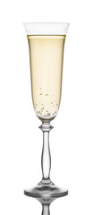glass of champagne closeup