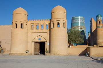 West gate of Khiva, Uzbekistan