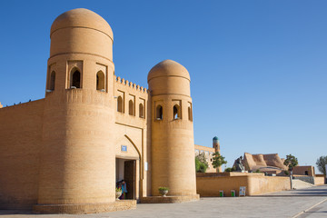 West gate of Khiva, Uzbekistan