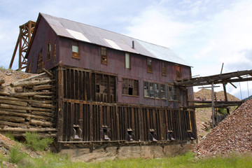 Fototapeta na wymiar Abandoned Gold Mines near Victor and Goldfield Colorado