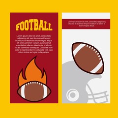 Fototapeta premium infographic presentation of american football sport . colorful design. vector illustration