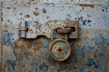 Antique key lock