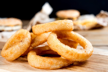 Fast food Homemade Crunchy Fried onion rings