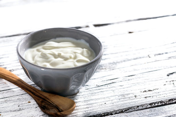 Bowl of greek yogurt 