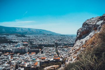 Beautiful mountain view about Athen at Greece