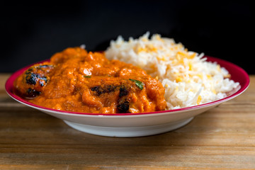 Handmade Indian curry chicken rice