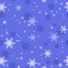 Fototapeta na wymiar snowflakes seamless texture