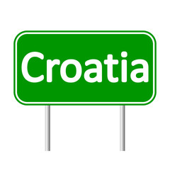 Croatia road sign.