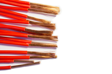 Obraz premium red electric wire