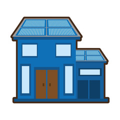 ecology house isolated icon vector illustration design