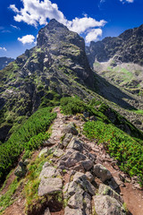 View to Ko�cielec from Karb in summer, Tatra Mountains, Poland