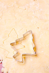 Christmas cookies preparation