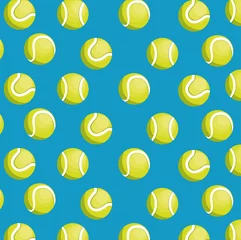 Photo sur Plexiglas Pour lui Balles tennis pattern design vector illustration eps 10