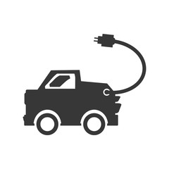 Obraz premium eco car isolated icon vector illustration design