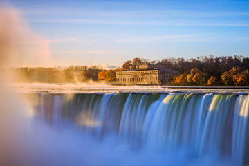 Obraz na płótnie Canvas Niagara Falls in Ontario Canada during sunrise