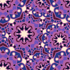 Seamless round ornament pattern. Islam, Arabic, Indian, ottoman