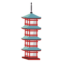 japan travel building culture icon vector illustration eps 10