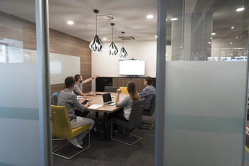 startup business team on meeting