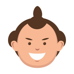 character sumo wrestler japanese vector illustration eps 10