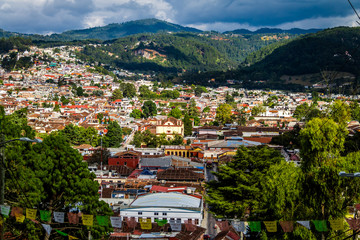 Fototapeta na wymiar High view of San Cristobal de las Casas - Chiapas, Mexico