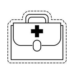 first aid kit icon vector illustration graphic design