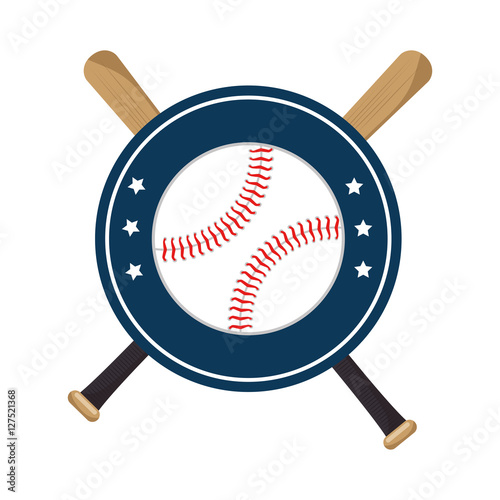 "baseball crossed bats icons vector illustration eps 10" Stockfotos und