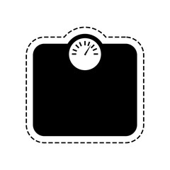 weight body balance icon vector illustration graphic design