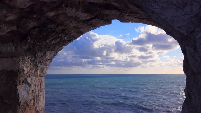 Clouds over the Adriatic Sea - View from the castle - Old Town, Ulcinj, Montenegro