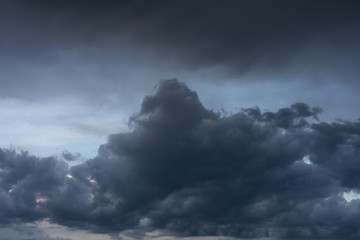 Sky with clouds at sunrise and sunset