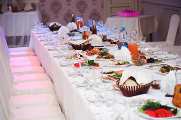 wedding banquet in a restaurant
