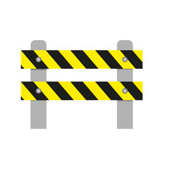  yellow warning ribbons