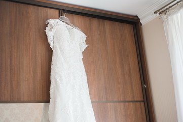 Bride wedding details - wedding dress