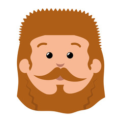 Shepherds face manger character vector illustration design