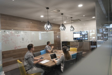 startup business team on meeting