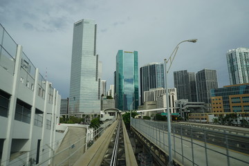 Naklejka premium Downtown Miami