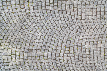 Brick, cobblestone road in holland
