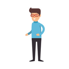 man character isolated icon vector illustration design