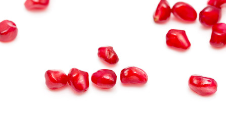Pomegranate on a white background