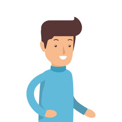 man character isolated icon vector illustration design