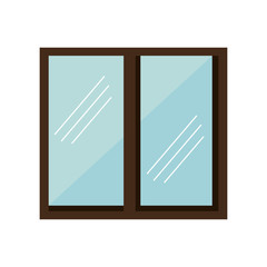 windows house isolated icon vector illustration design