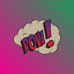 Colourful comic book style explosion vector effect