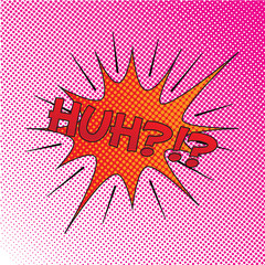 Colourful comic book style explosion vector effect