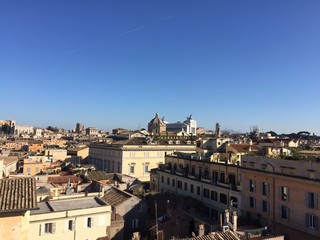 Vista panoramica di Roma e del Vittoriale, Italia