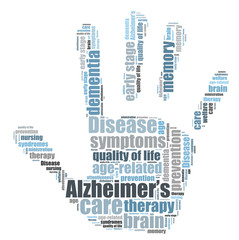 Alzheimer's desease word cloud