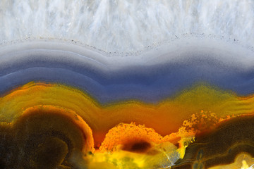 Background with slice of natural stone agate