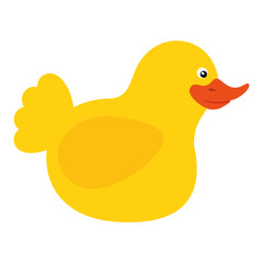 duck toy kid isolated icon vector illustration design
