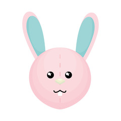cute rabbit character isolated vector illustration design