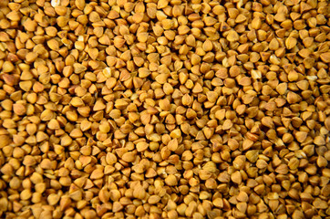 Background of the raw buckwheat. Vegan food