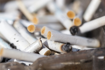 cigarette in an ashtray