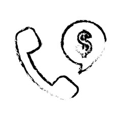 telemarketing sales phone icon vector illustration graphic design